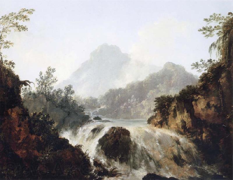 unknow artist A Cascade in the Tuauru Valley,Tahiti Germany oil painting art